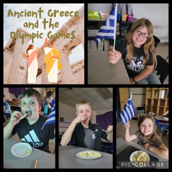 Students learning ancient Greece